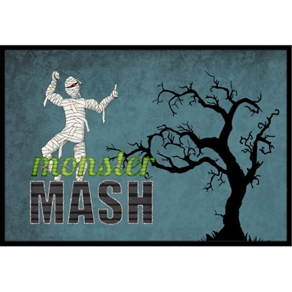 Carolines Treasures 18 x 27 in. Monster Mash with Mummy Halloween Indoor Or Outdoor Mat SB3019MAT - main